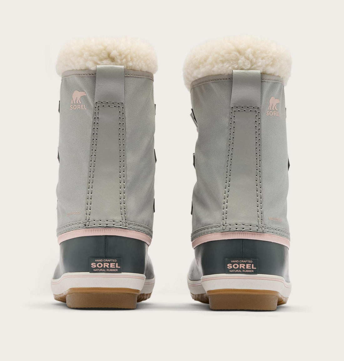 Sorel Big Kids Yoot Pac Nylon WP Kids Boots Winter in grey - product view