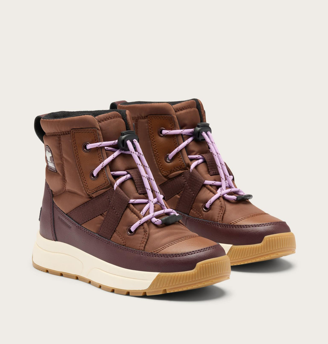 Sorel Little Kids Whitney III Mid WP Kids Boots Winter in red - product view