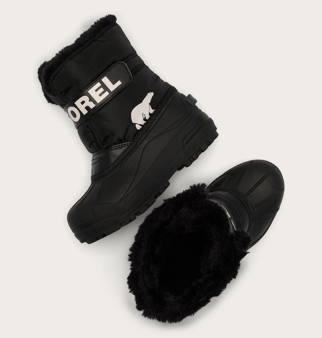 Sorel Toddler Snow Commander Kids Boots Winter in black - product view