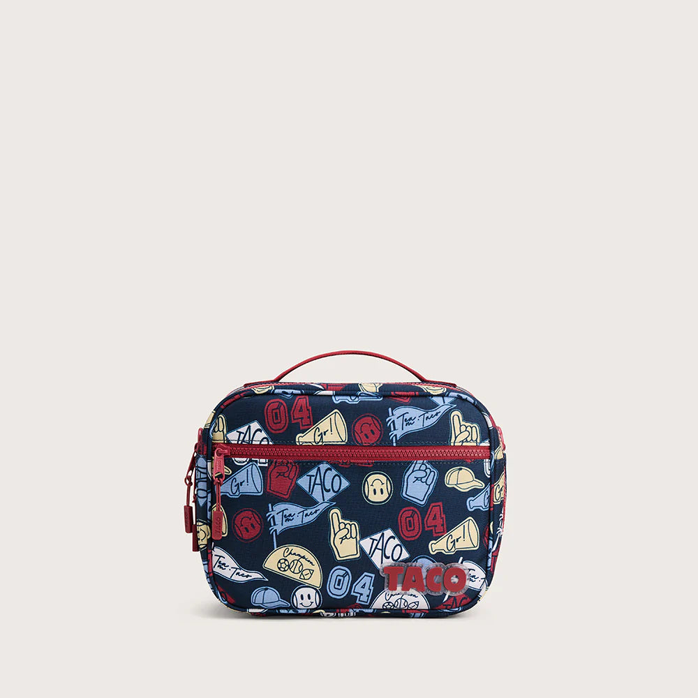 Taco Liam Varsity Lunch Box Acc Bags School and Work in blue - product view 