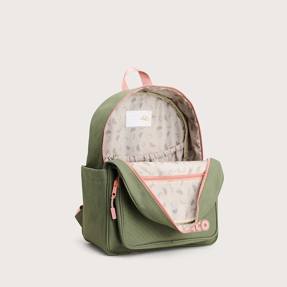 Taco Sydney Backpack Acc Bags School and Work in green - product view