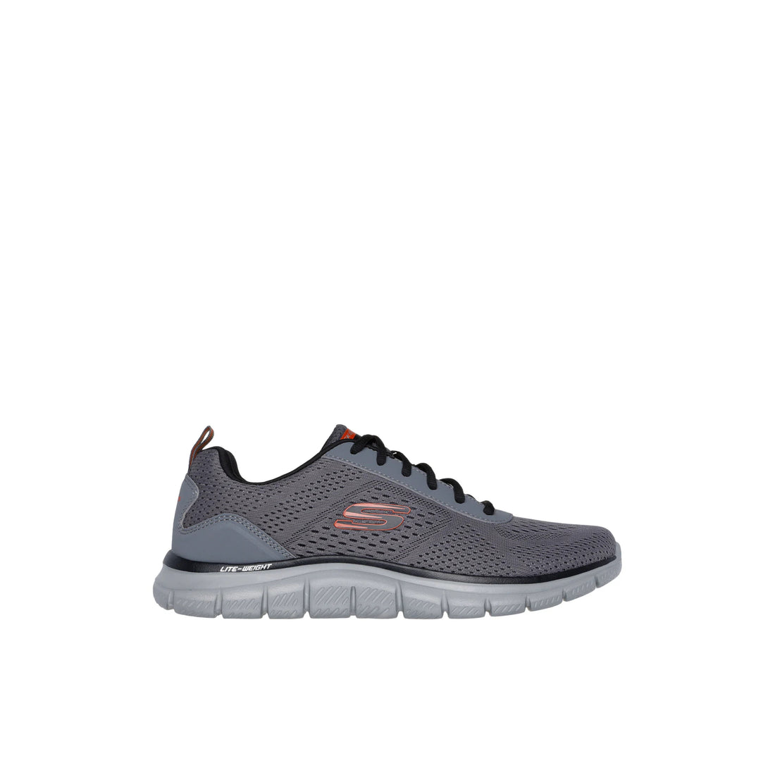 SKECHERS Track Leshur M men sneakers in charcoal orange – product view