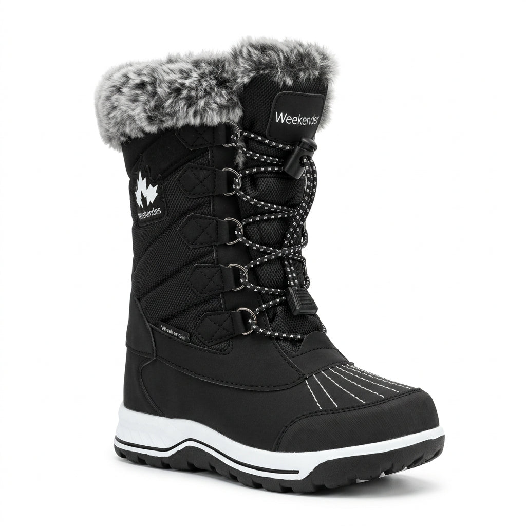 WEEKENDERS Avalanche Waterproof Kids Winter Boots black - product view