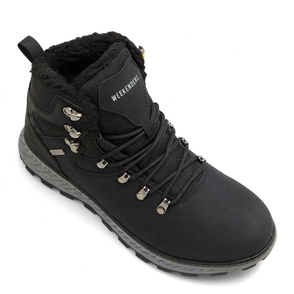 WEEKENDERS Nicolas Men Hiking-Inspired Boots Black - product view