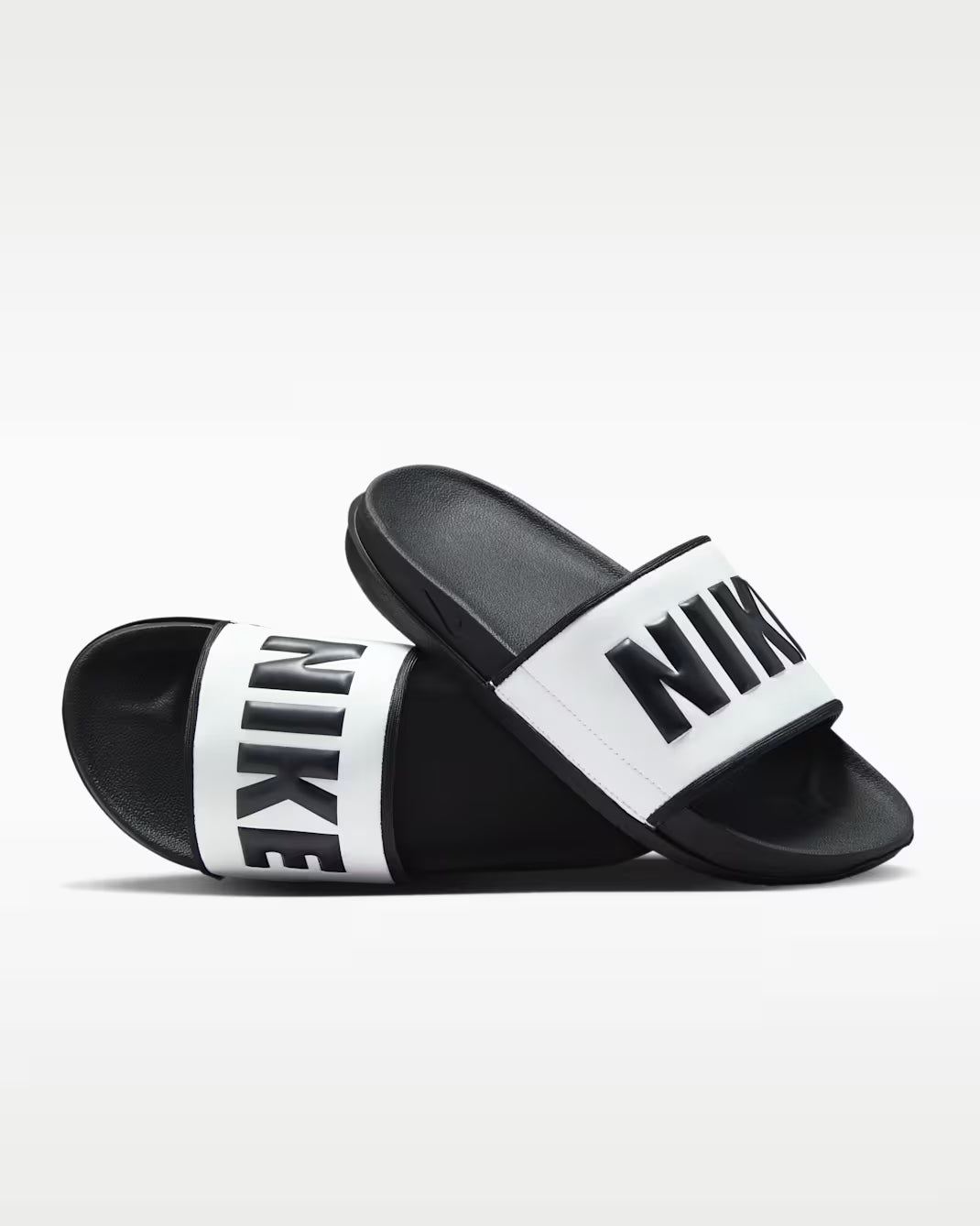 NIKE Nike Offcourt W women slides in BLACK/BLACK-SUMMIT-WHITE – product view