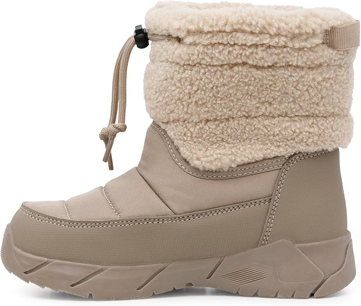 ACTON Trailpuffs K Kids Winter and mid-season Boots taupe - product view