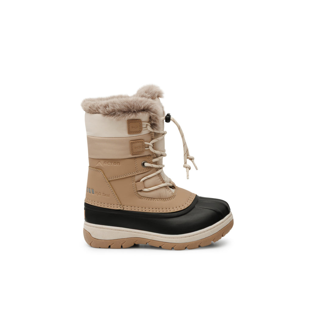ACTON Lolly Kids waterproof Winter Boots Taupe - product view