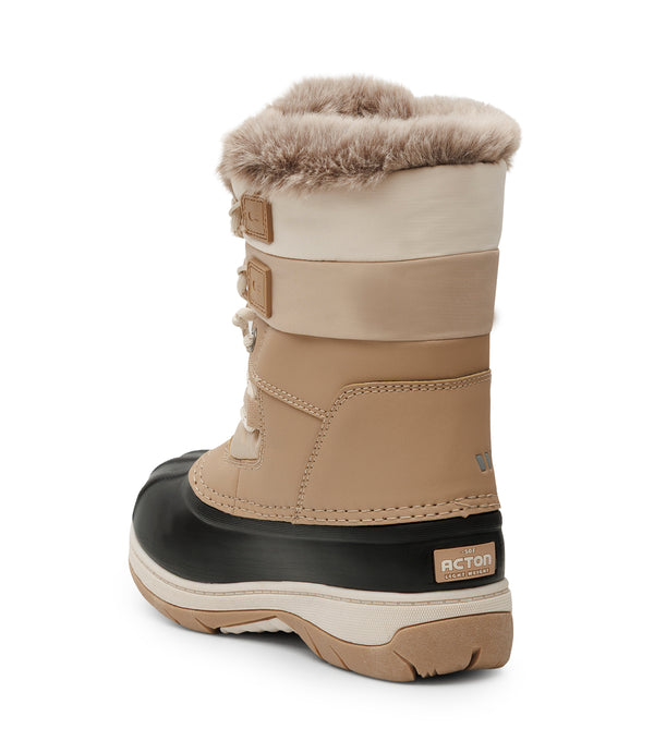 ACTON Lolly Kids waterproof Winter Boots Taupe - product view