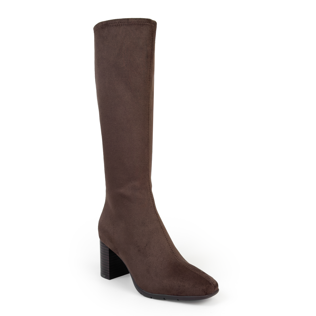 AEROSOLES The Micah Stretch Boot W Femmes Bottes Hautes Habillées brown suede - product view