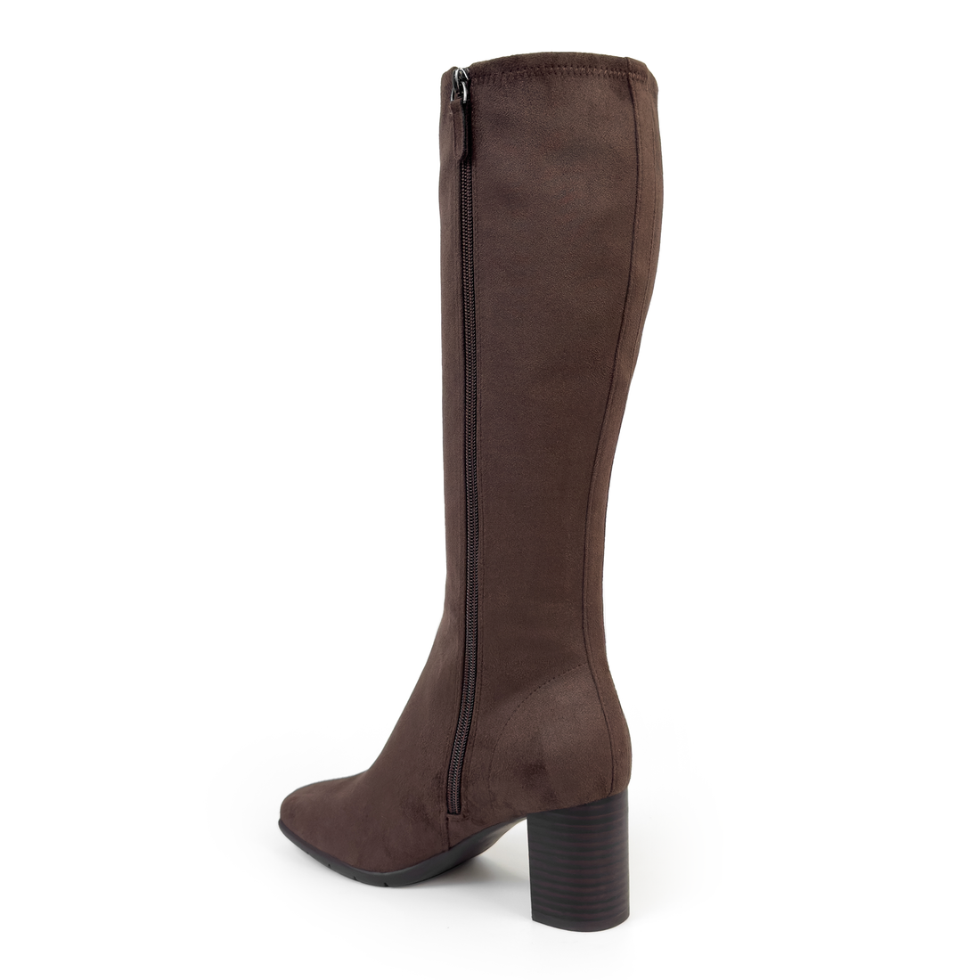 AEROSOLES The Micah Stretch Boot W Femmes Bottes Hautes Habillées brown suede - product view