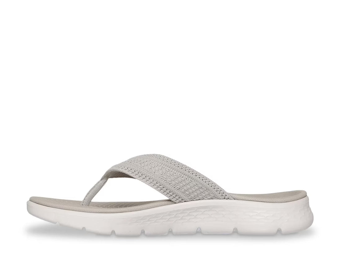 SKECHERS Go Walk Flex Sandal Holly W  women flip flop - thong - slides in taupe -Textile – product vie