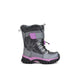 COUGAR Toasty Kids Waterproof Winter Boots Grey and purple - product view