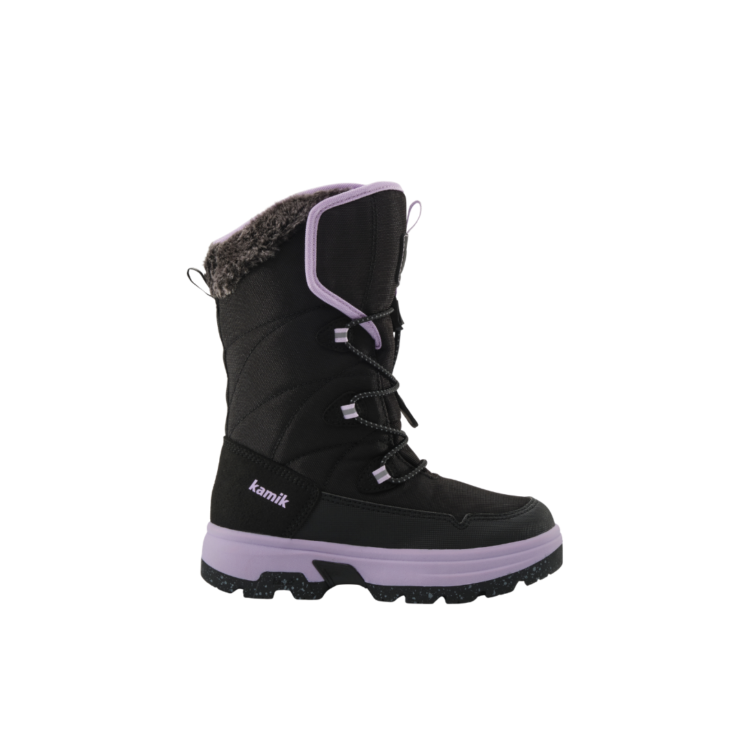 KAMIK Prairie EZ IceQueen Kids Waterproof Winter Boots Purple - product view