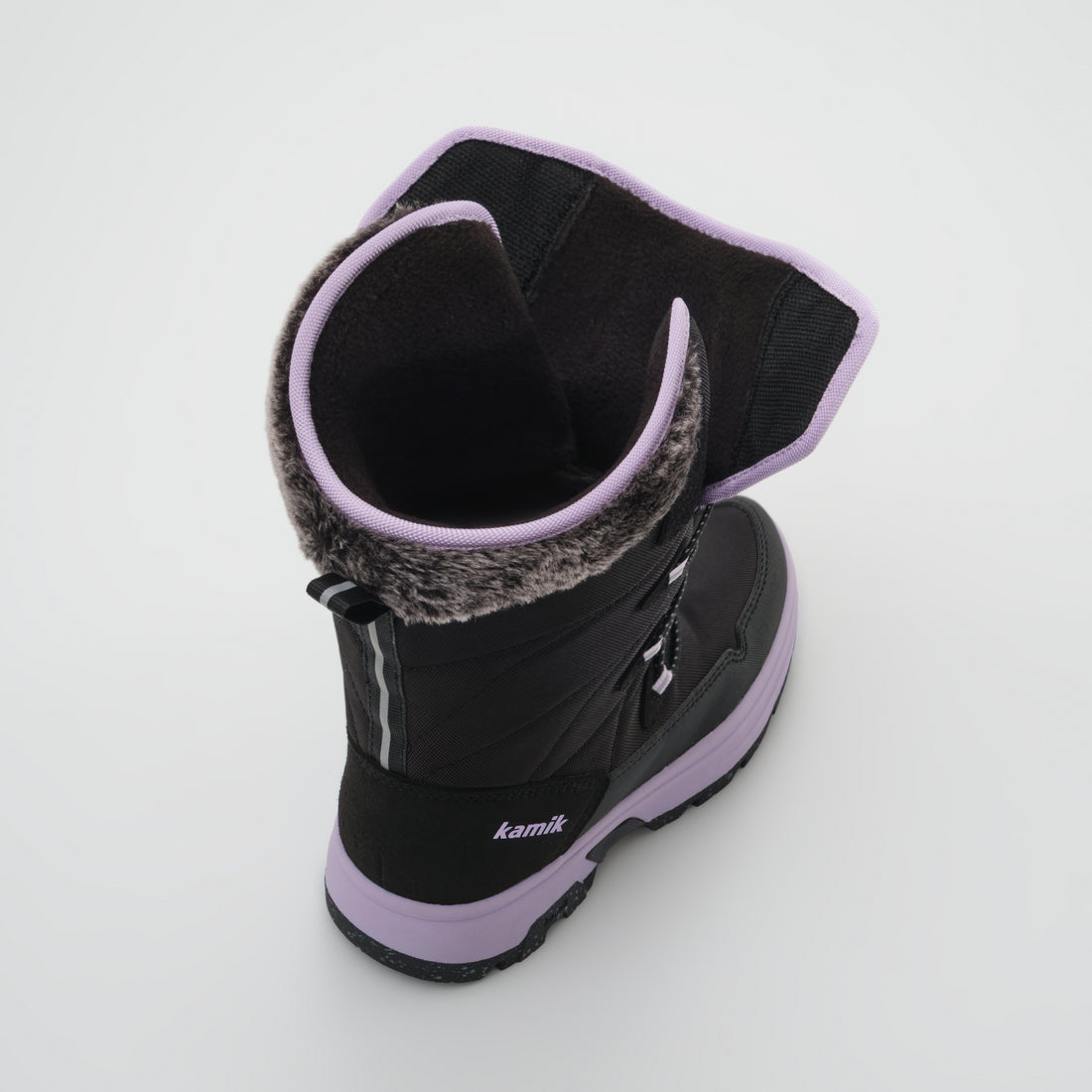 KAMIK Prairie EZ IceQueen Kids Waterproof Winter Boots Purple - product view