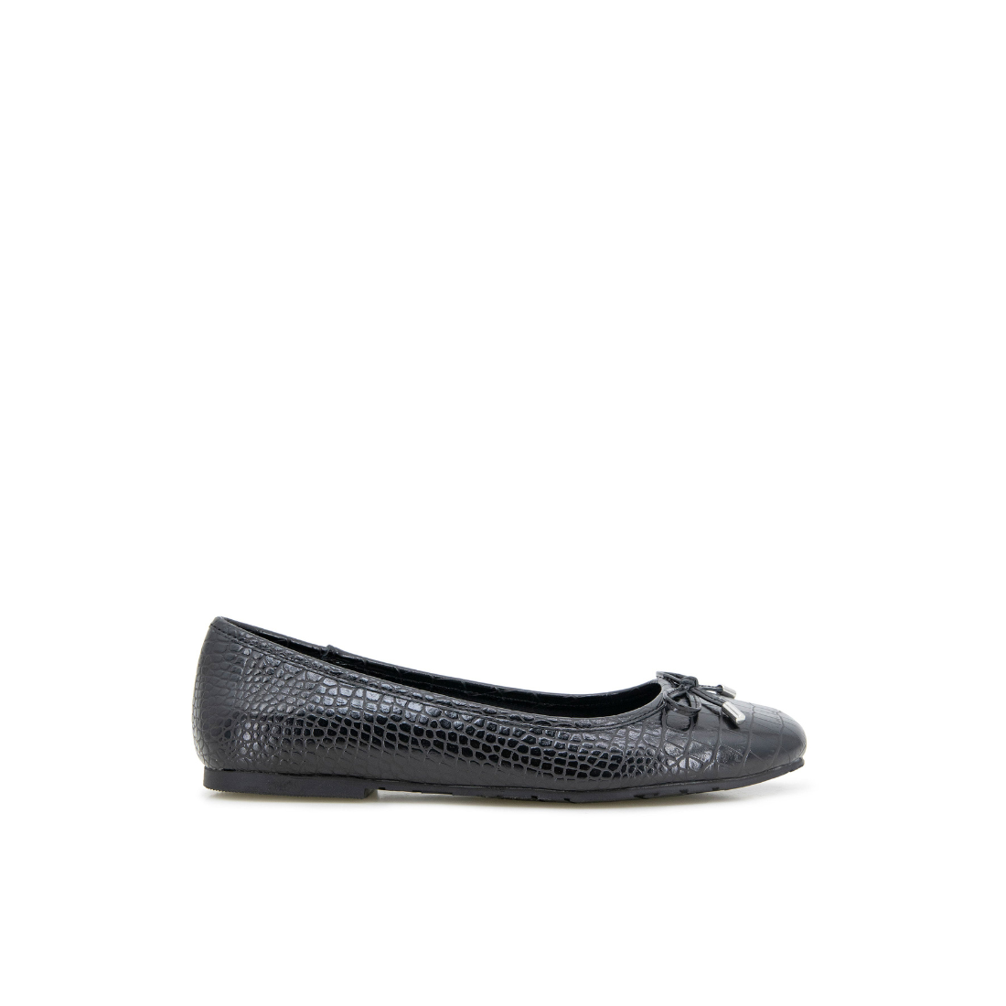 KENNETH COLE Elstree W Women Casual Shoes Croco-textured Black - product view