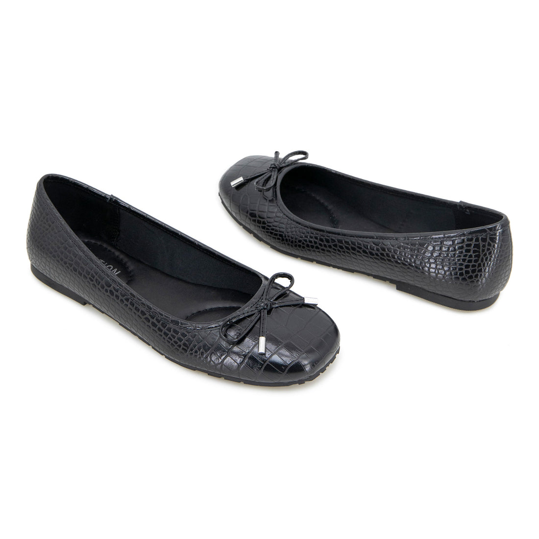 KENNETH COLE Elstree W Women Casual Shoes Croco-textured Black - product view