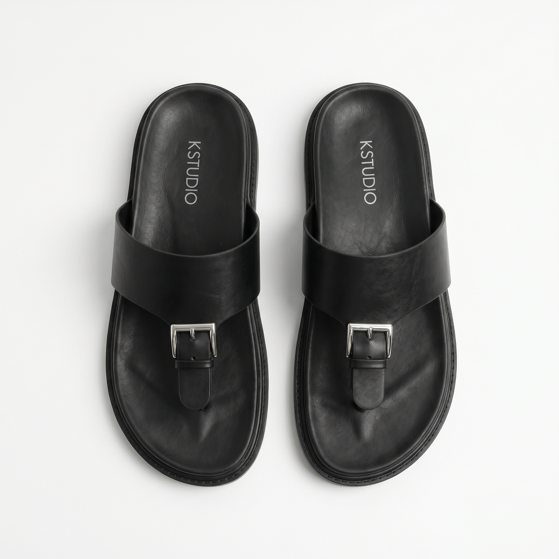 K STUDIO Poppy Thong W Women Casual Sandals slides flip flop gougoune Black