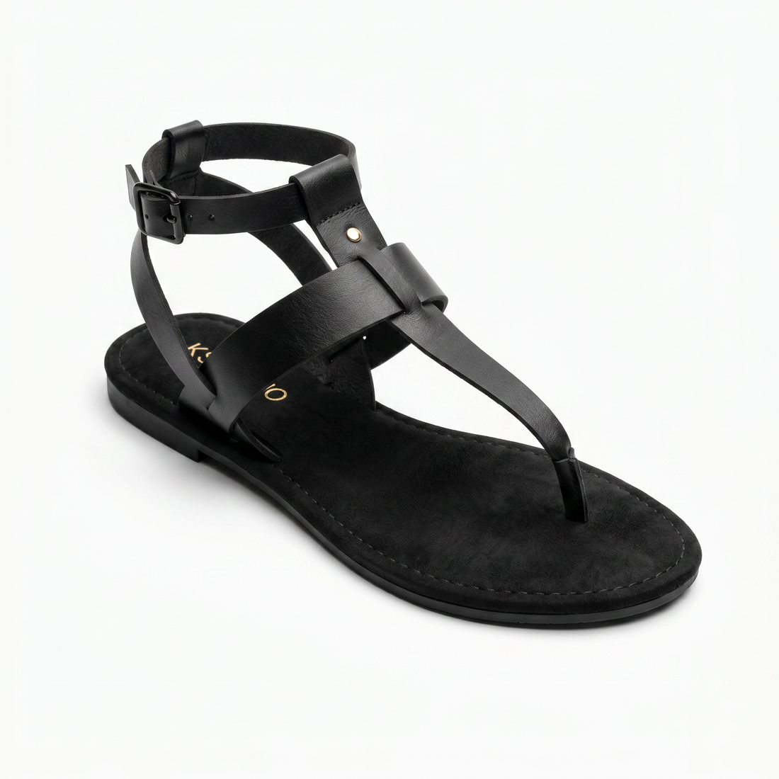 K STUDIO Pansy Flat W Women Casual Sandals Black