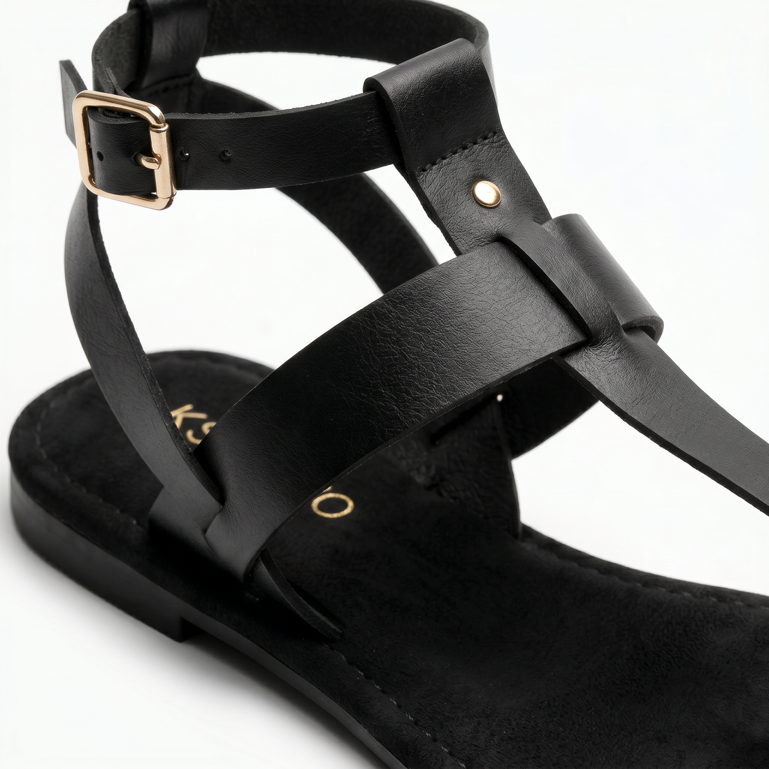 K STUDIO Pansy Flat W Women Casual Sandals Black