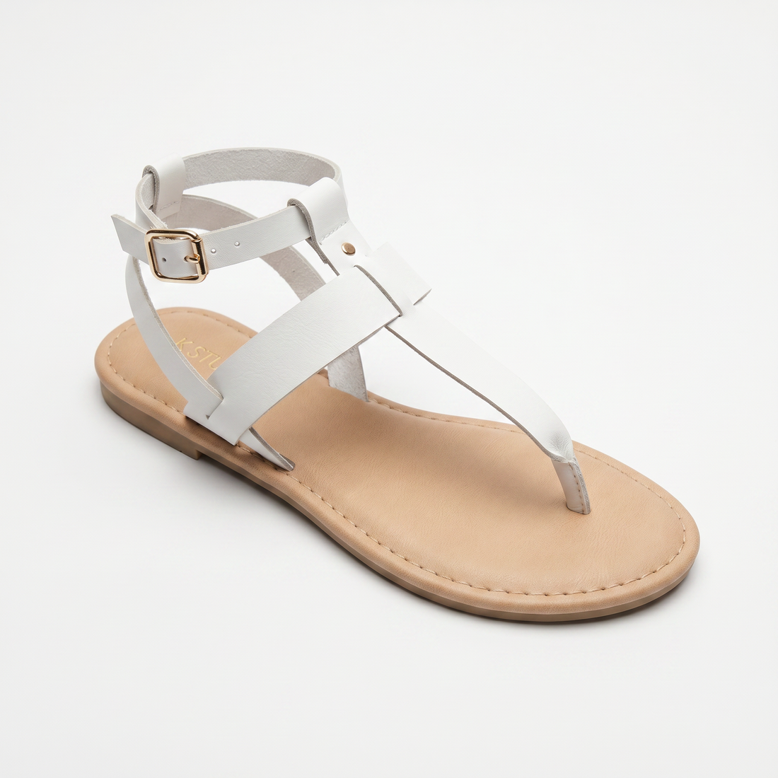 K STUDIO Pansy Flat W Women Casual Sandals White