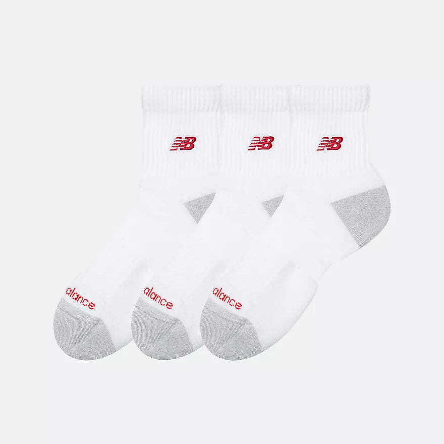 NEW-BALANCE Active Premium Crew 3 Packs men socks in White – product view