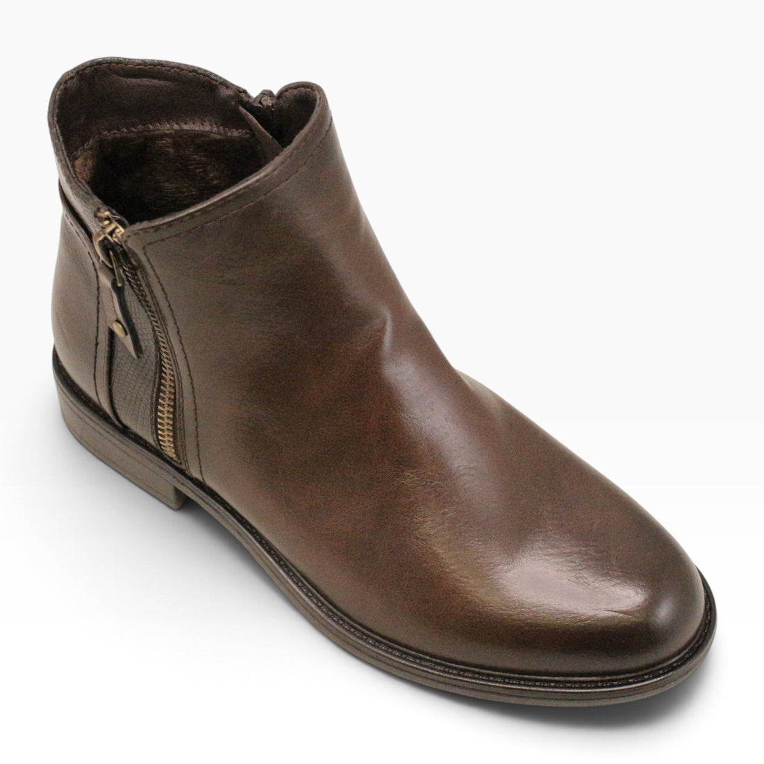 NYC COUTURE Falcon W Women Casual Chelsea Booties Dark Brown - product view