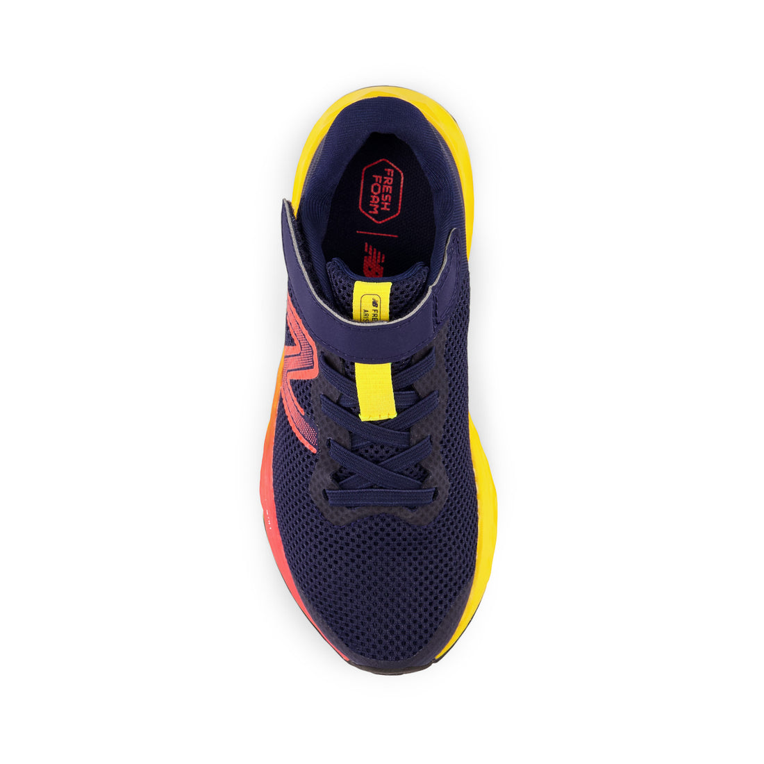 NEW-BALANCE Fresh Foam Arishi v4 Bungee Lace with Top Strap bleu Enfants Chaussures > Performance en bleu marine et rouge