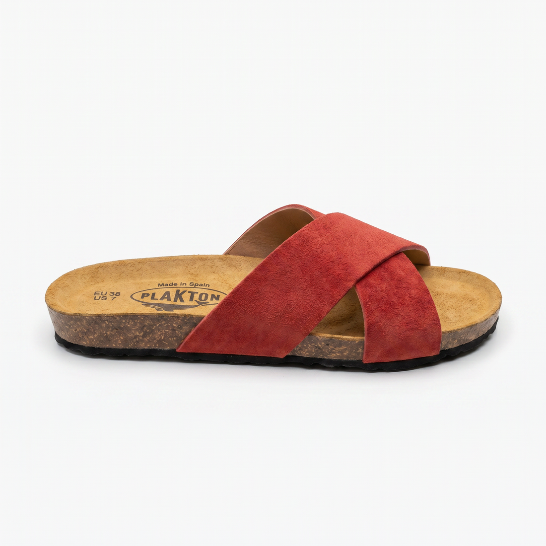 PLAKTON Faro W Women Sandals Slides red suede