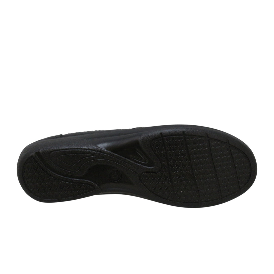 SOFT COMFORT Billie Jean Women Casual Comfort flat Shoe in Black with zipper - product view